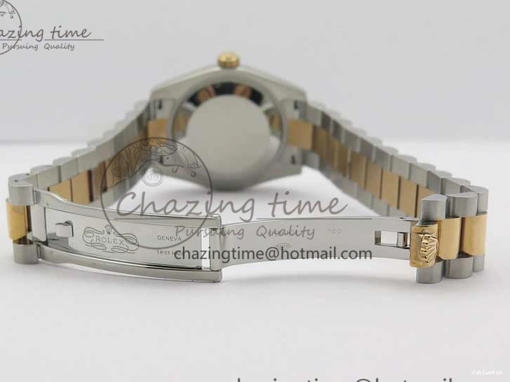 RG SS President Stick Markers NH05A Best GSF 178274 SEIKO 31mm Datejust Edition on Bracelet Dial SS RG Silver 1123